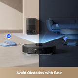 DREAME L40s Ultra CE Robot Vacuum and Mop Combo with Self-Emptying Dock, 13,000Pa Suction, Mop Self-Cleaning and Auto-Raising, Ultrasonic Carpet Sensing, Ideal for Pet Hair, Carpet and Hard Floors