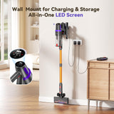 TechRise Cordless Vacuum Cleaner, 500W/45Kpa Stick Vacuum for Home, Anti-Tangle Brush & 8-in-1 Self-Standing, Up to 60Mins Runtime Lightweight with LED Display for Hardwood Floor,Carpet,Pet Hair