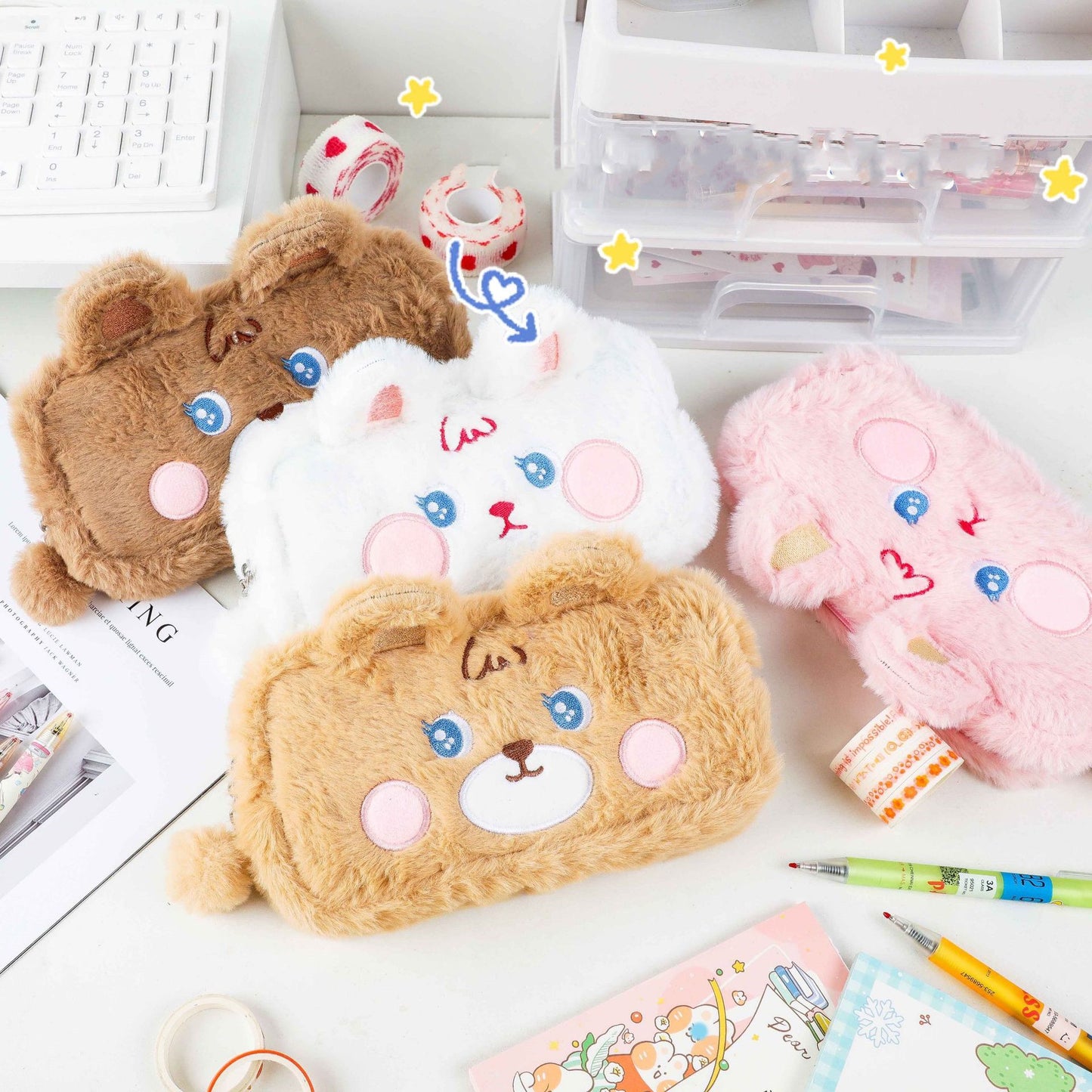 Plush Pencil Case Animal Shape Pencil Case