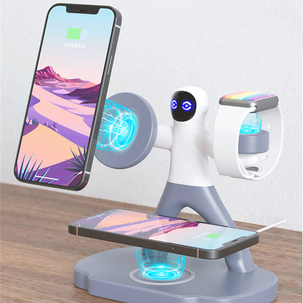 Fashion Magnetic Three-in-one Wireless Charger