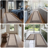 DOMUSTEX Machine Washable Kitchen Rug 24" x 70", Non Slip Kitchen Mat for Floor, Absorbent Entrance Runner Rug for Bedroom, Hallway, Bathroom, Door (Roll Packing)