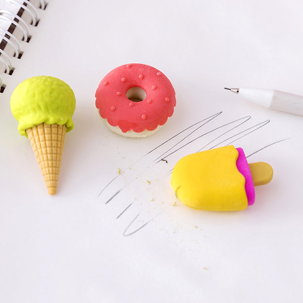 Creative Primary School Prize Eraser Dessert Cute Cartoon Childrens Gifts School Supplies Kindergarten Eraser