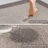 DOMUSTEX Machine Washable Kitchen Rug 24" x 70", Non Slip Kitchen Mat for Floor, Absorbent Entrance Runner Rug for Bedroom, Hallway, Bathroom, Door (Roll Packing)