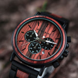 BOBO BIRD Wooden Men Watches Relogio Masculino Top Brand Luxury Stylish Chronograph Military Watch Great Gift for Man OEM