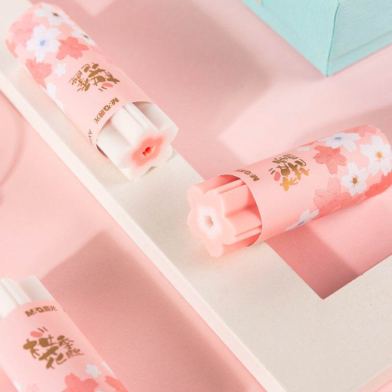 Cherry Blossom Eraser Stationery Eraser Sassafras Cute Cute Girl