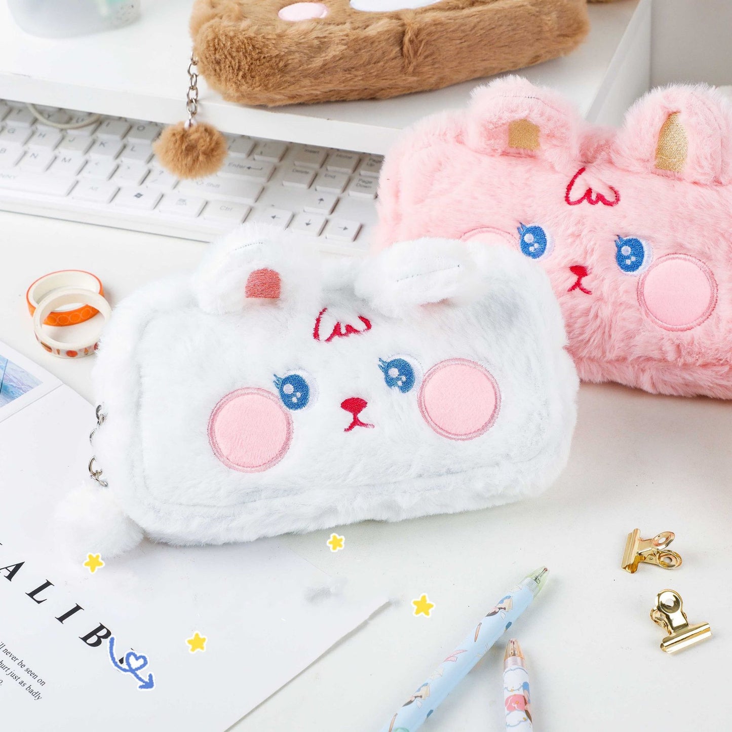 Plush Pencil Case Animal Shape Pencil Case