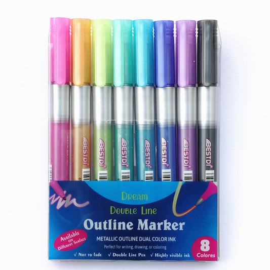 Contour Double Line Pen Flashing Highlighter