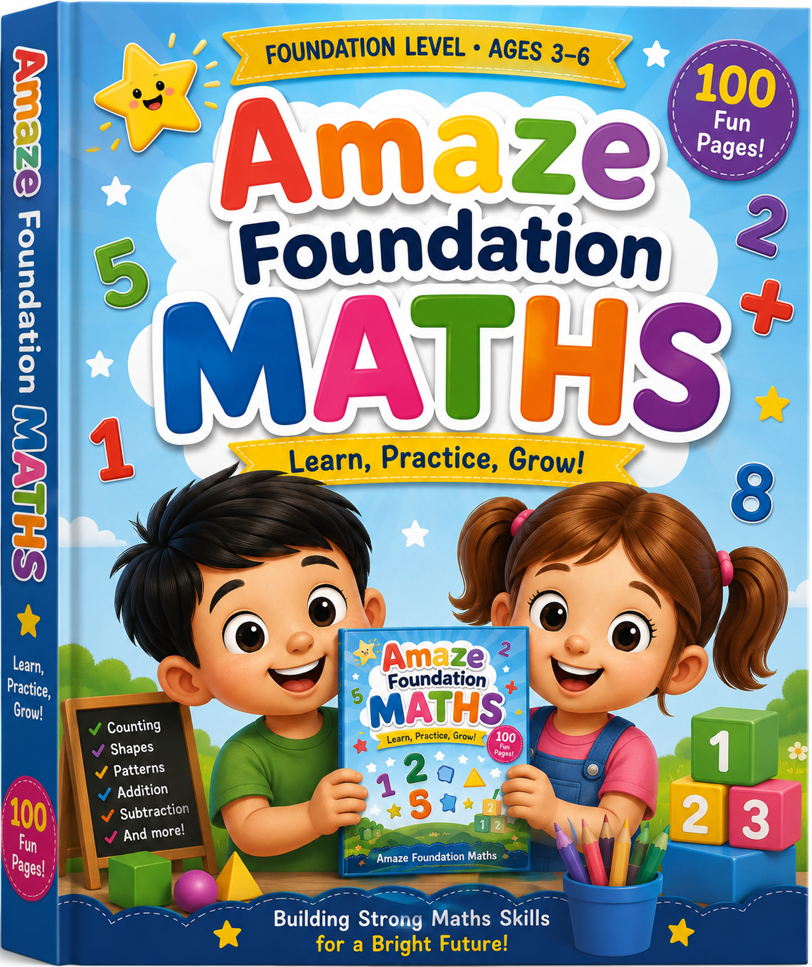 Fun Math – Amaze Preschool Maths Book (100 Printable Pages)