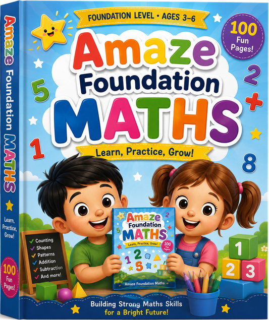 Fun Math – Amaze Preschool Maths Book (100 Printable Pages)