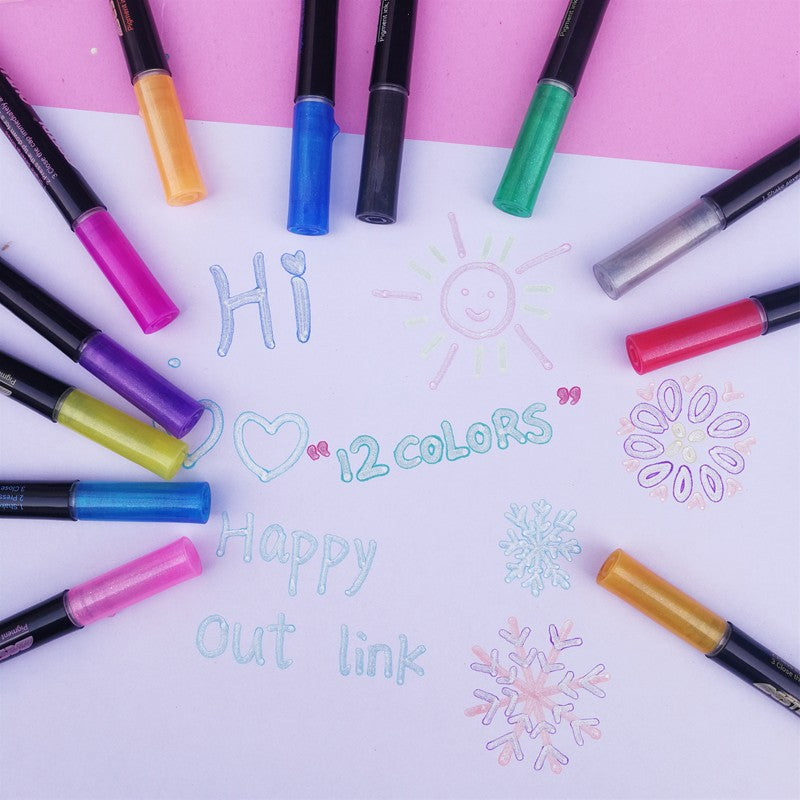 Contour Double Line Pen Flashing Highlighter