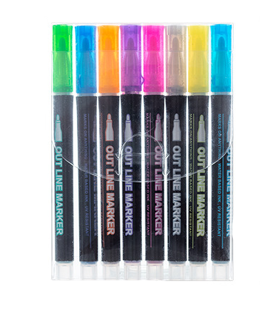 Double Line Dream Color Highlighter Pen