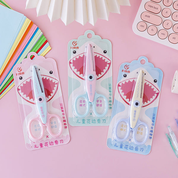 Children's Art Lace Scissors Cute Cartoon Paper-cutting Handmade Knife