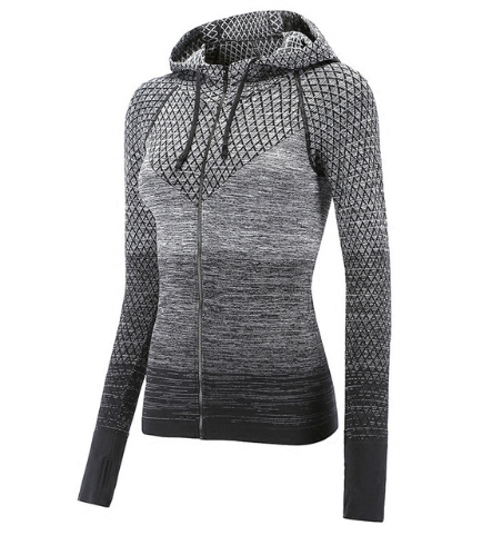 Sports hoodie Slim zip yoga sports jacket female jacket professional outdoor running fitness