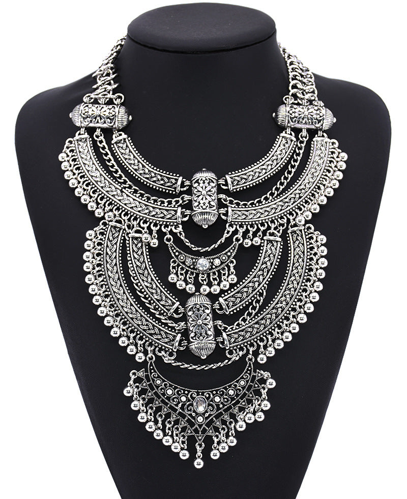 Alloy Diamond Short Necklace Crystal Necklace