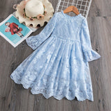 Children's Dress Short Sleeve Lace Spring And Autumn Princess Dress