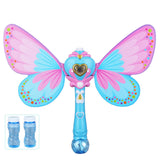 Bubble Gun Music Magic Wand Outdoor Toys for Baby Girl Princess Electric Bubble Blower Machine