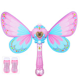 Bubble Gun Music Magic Wand Outdoor Toys for Baby Girl Princess Electric Bubble Blower Machine