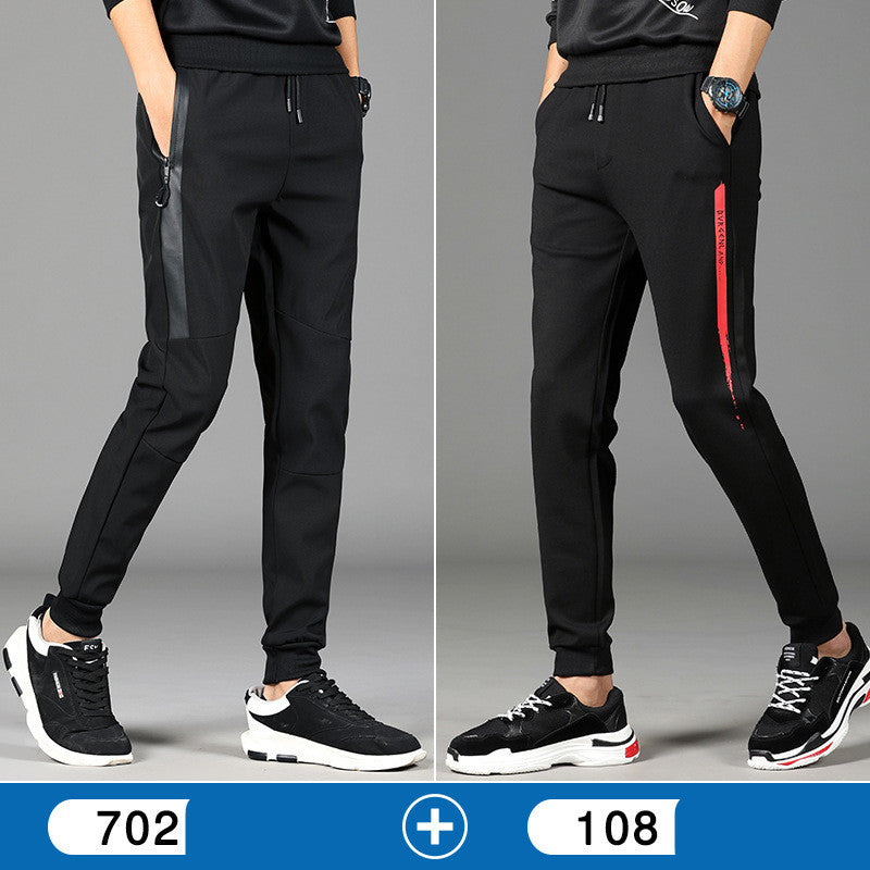 Sport pants are baggy and velveted