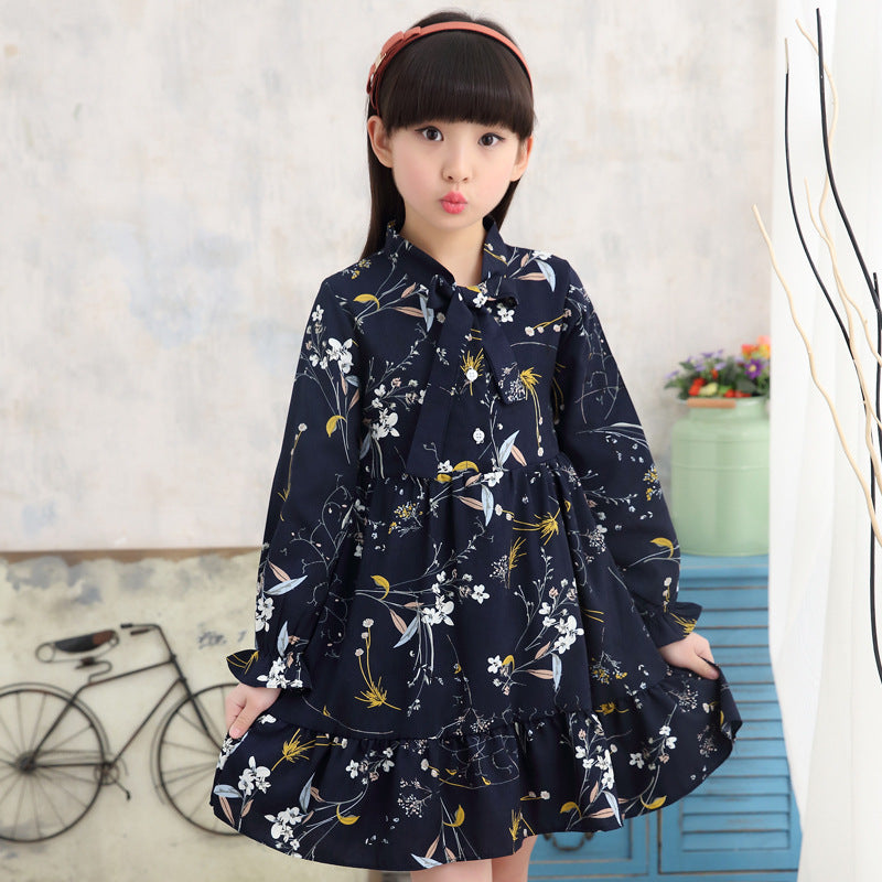 Long sleeve floral dress