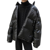 Stand-Collar Jacket Men's Padded Jacket Thick Winter Trend Loose