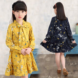 Long sleeve floral dress