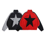 Men's Star Trend Simple Loose Warm Jacket