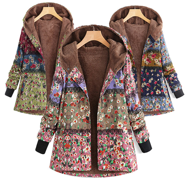 Cotton-padded Jacket Plus Velvet Padded Jacket Women's Cotton-padded Jacket