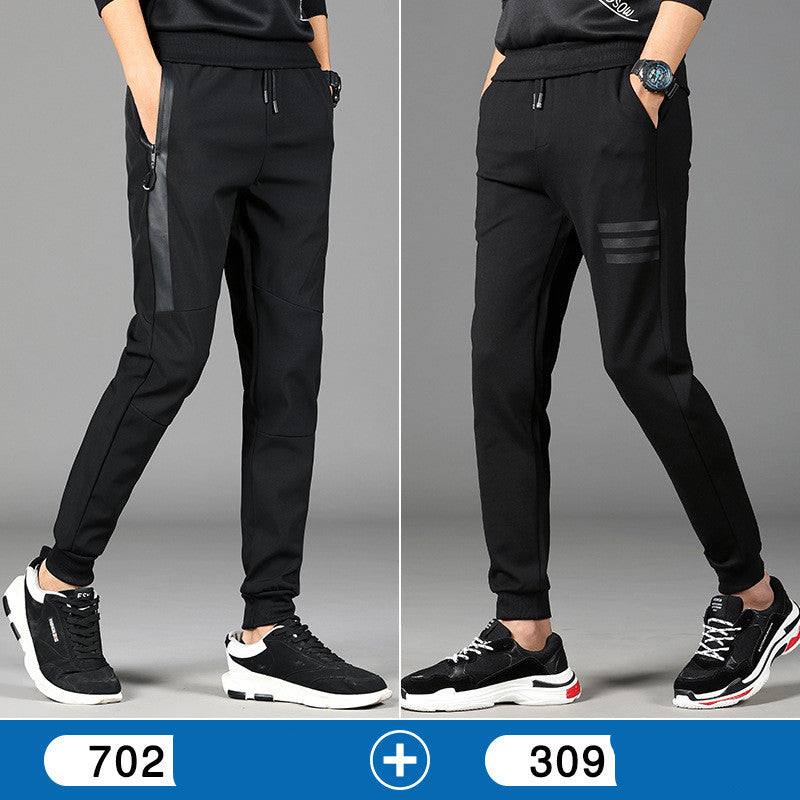 Sport pants are baggy and velveted