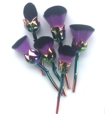 New 6 Roses Color Handle Makeup Brush Makeup Brush Beauty Makeup Makeup Brush Set