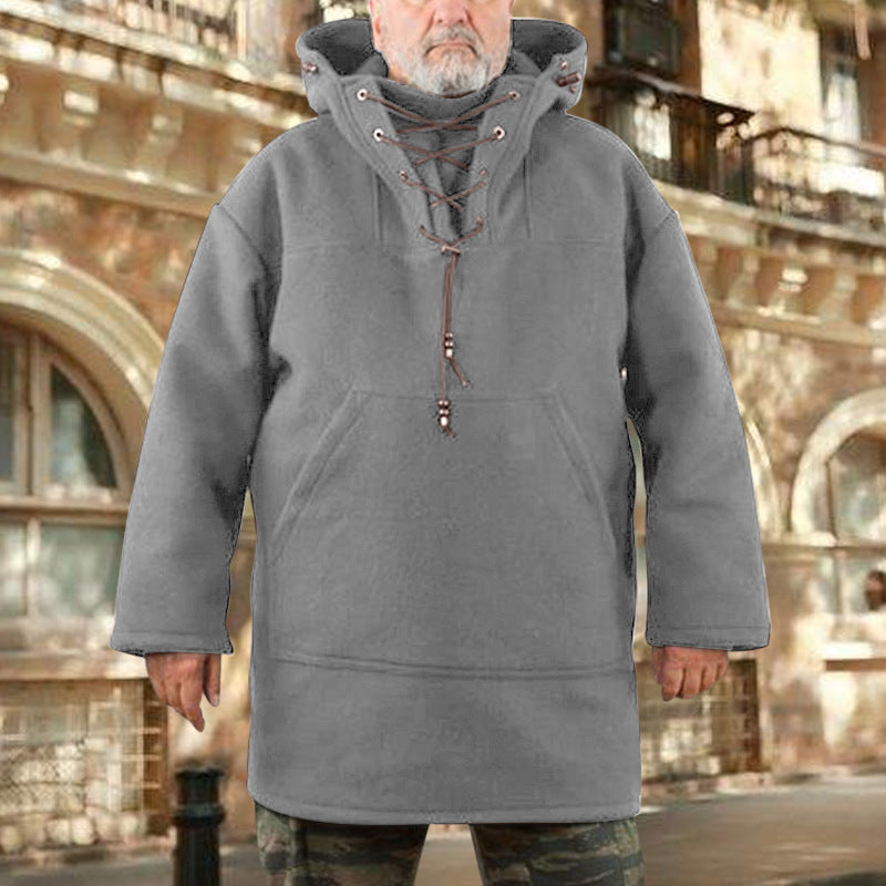 Mid-length casual woolen sweater men's trendy top