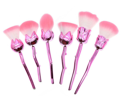 New 6 Roses Color Handle Makeup Brush Makeup Brush Beauty Makeup Makeup Brush Set