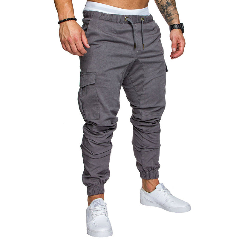 Men's Casual Pants Tethered Elastic Waist Sports