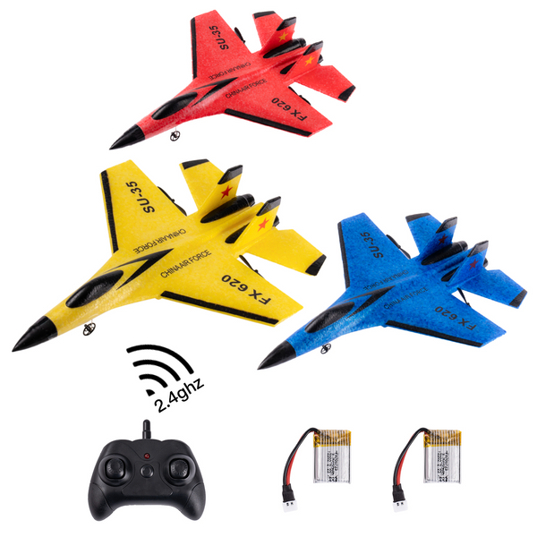 Roclub FX-620 SU-35 RC Airplane 2.4G Remote Control Plane Fighter Model Boys Glider Airplane EPP Foam RC Plane Toy Gift For Kids