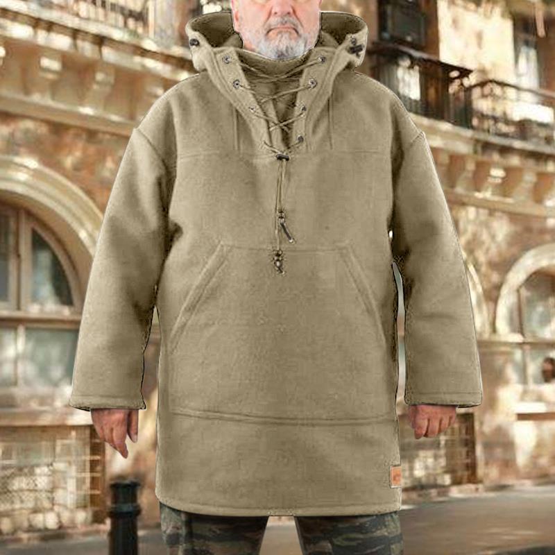 Mid-length casual woolen sweater men's trendy top