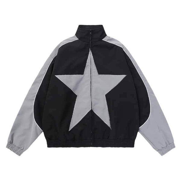 Men's Star Trend Simple Loose Warm Jacket