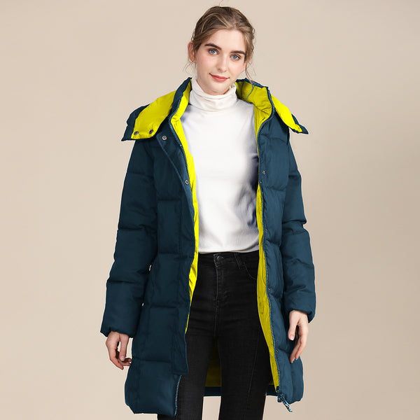 Thickened Contrast Color Cotton Jacket Women's Jacket