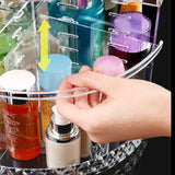 Makeup Organizer Transparent Storage Box Organizador Maquillaje 360 Degree Rotation Cosmetic Storage Rack Plastic Box Assembly