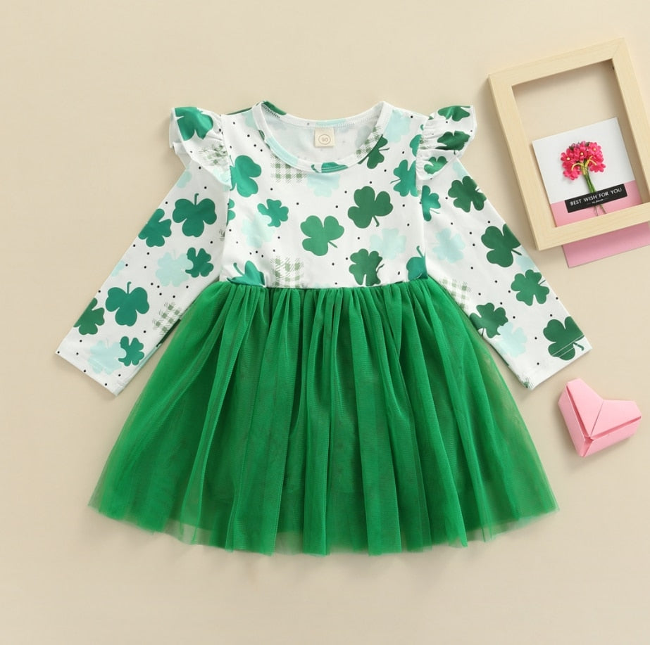 New Toddler Kids Baby Girl Valentine 's Day Clothes Long Sleeve Love Heart Printed Shirt Tops Tutu Skirt 2Pcs Outfits Set