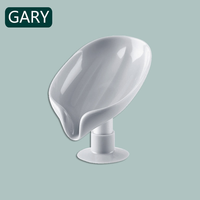 xiaomi Bathroom Supplies Shower Soap Holder Leaf Shape Soap Box Drain Soap Holder Box  sponge Storage Plate Tray Bathroom Gadg