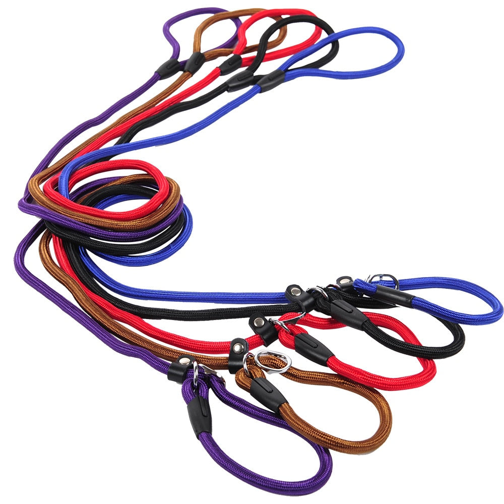 HOOPET Pet Products Golden Teddy Dog Traction Rope Chain Large Dog Collar P Dog Leash Comfortable Nylon Material 5Colors