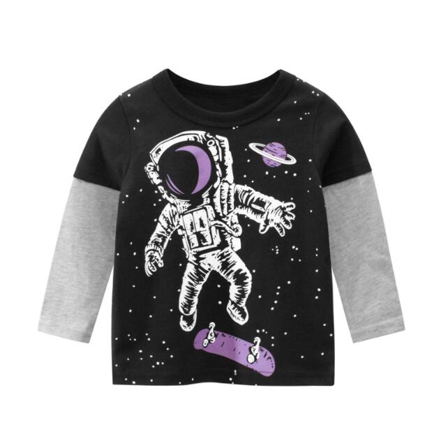 New Spring Children's Clothing Boy T-shirt Wholesale Big Dinosaur Pattern Baby Clothing Mother Kids Clothes With Cotton T