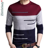 2023 Brand Male Pullover Sweater Men Knitted Jersey Striped Sweaters Mens Knitwear Clothes Sueter Hombre Camisa Masculina 100