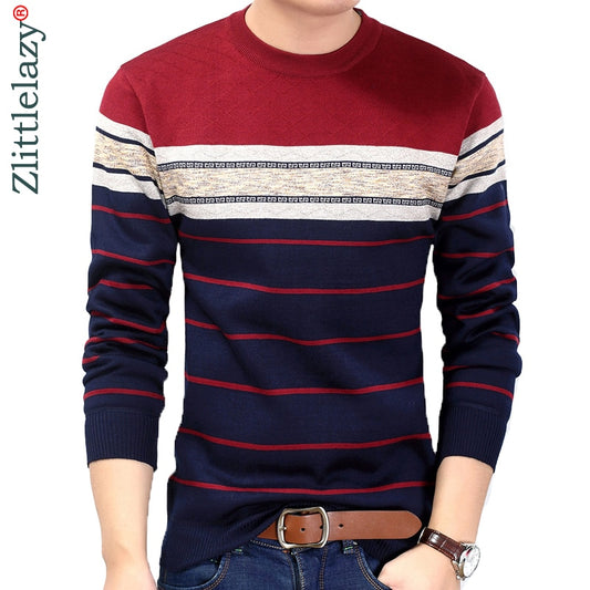 2023 Fashion Casual Clothing Social Fitness Bodybuilding Striped T Shirts Men T-shirt Jersey Tee Shirt Pullover Sweater Camisa