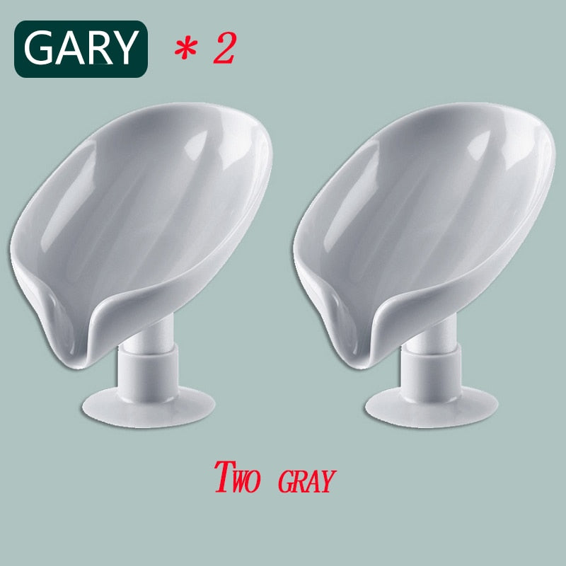 xiaomi Bathroom Supplies Shower Soap Holder Leaf Shape Soap Box Drain Soap Holder Box  sponge Storage Plate Tray Bathroom Gadg