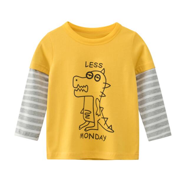 New Spring Children's Clothing Boy T-shirt Wholesale Big Dinosaur Pattern Baby Clothing Mother Kids Clothes With Cotton T