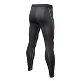 Compression Fitness Tights Mens Running Legging , Gym Training Sportswear Black Sports Pants Skinny Trousers Men