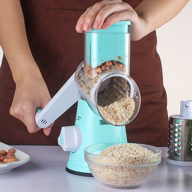Multifunctional Manual Vegetable Spiral Slicer Chopper Slicer Cheese Grater Vegetable Cutter Kitchen Tools