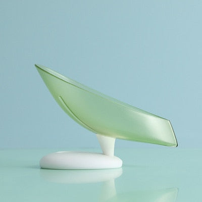 xiaomi Bathroom Supplies Shower Soap Holder Leaf Shape Soap Box Drain Soap Holder Box  sponge Storage Plate Tray Bathroom Gadg