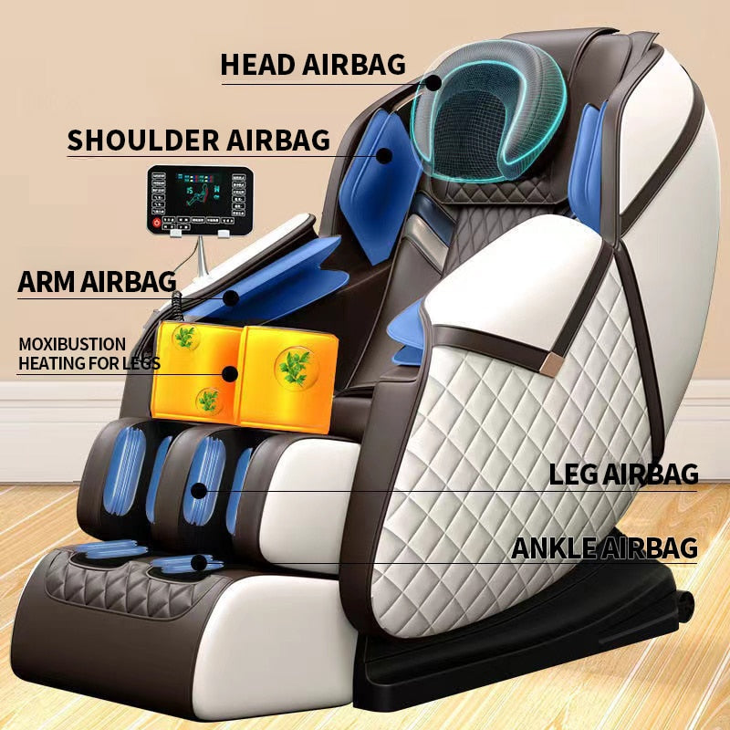 Multifunction Airbag Luxurious Full Body Smart foot-wrapped Massage Chair Stylish Zero-Gravity Chair Massage LCD Control Sofa