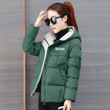 2021 New Winter Jacket Women Parkas Hooded Thick Down Cotton Padded Parka Female Jacket Short Coat Slim Warm Outwear P772